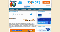 Desktop Screenshot of billet-avion.americas-fr.com